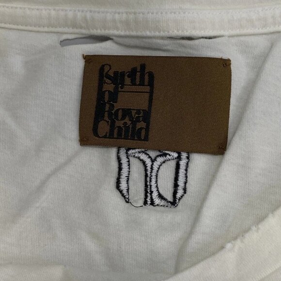 Birth Of Royal Child Men’s T-Shirt White Size L Blues Vintage Distressed - Picture 3 of 8
